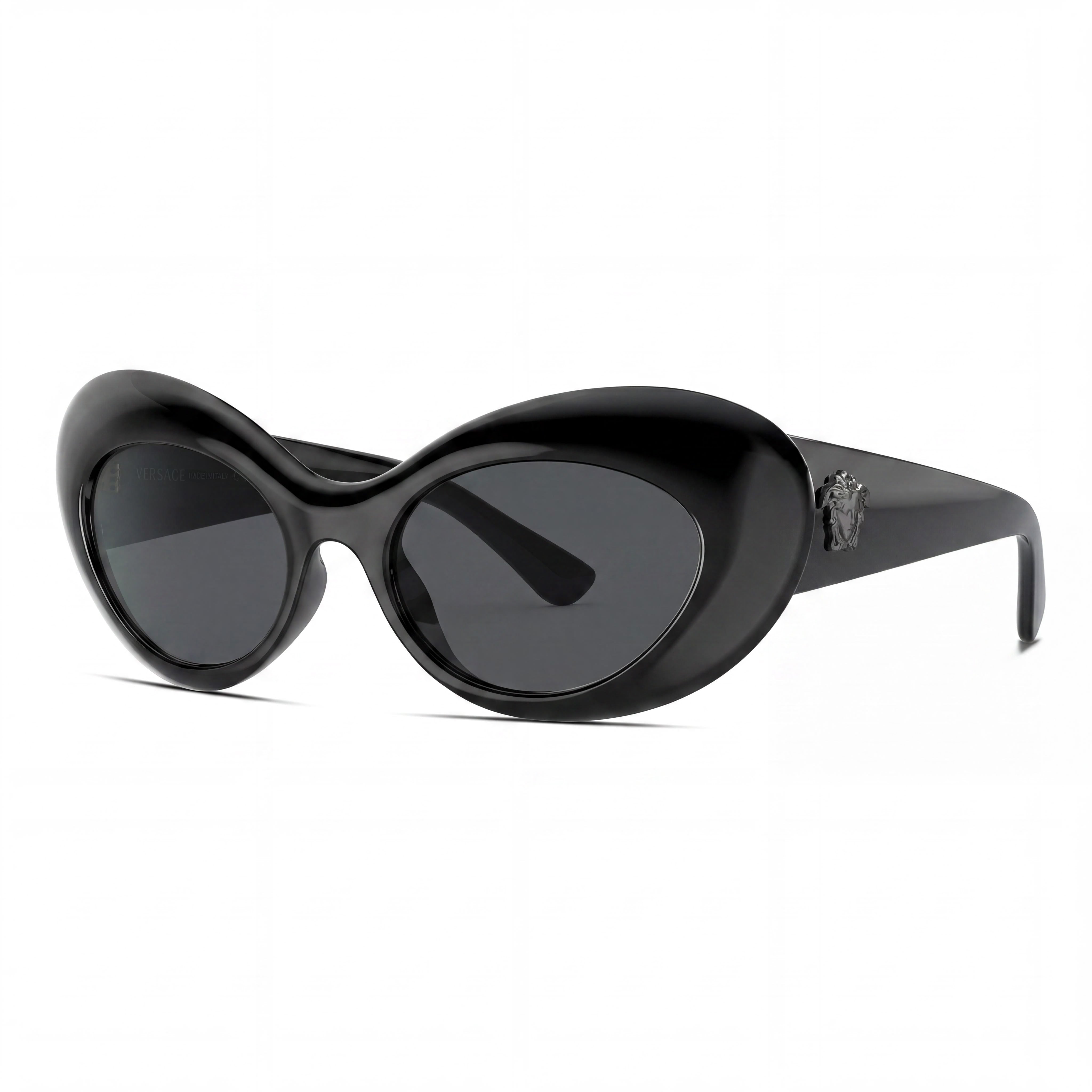 Versace Ve 4456u Black Oval Sunglasses for Women, 52mm, Photo 1