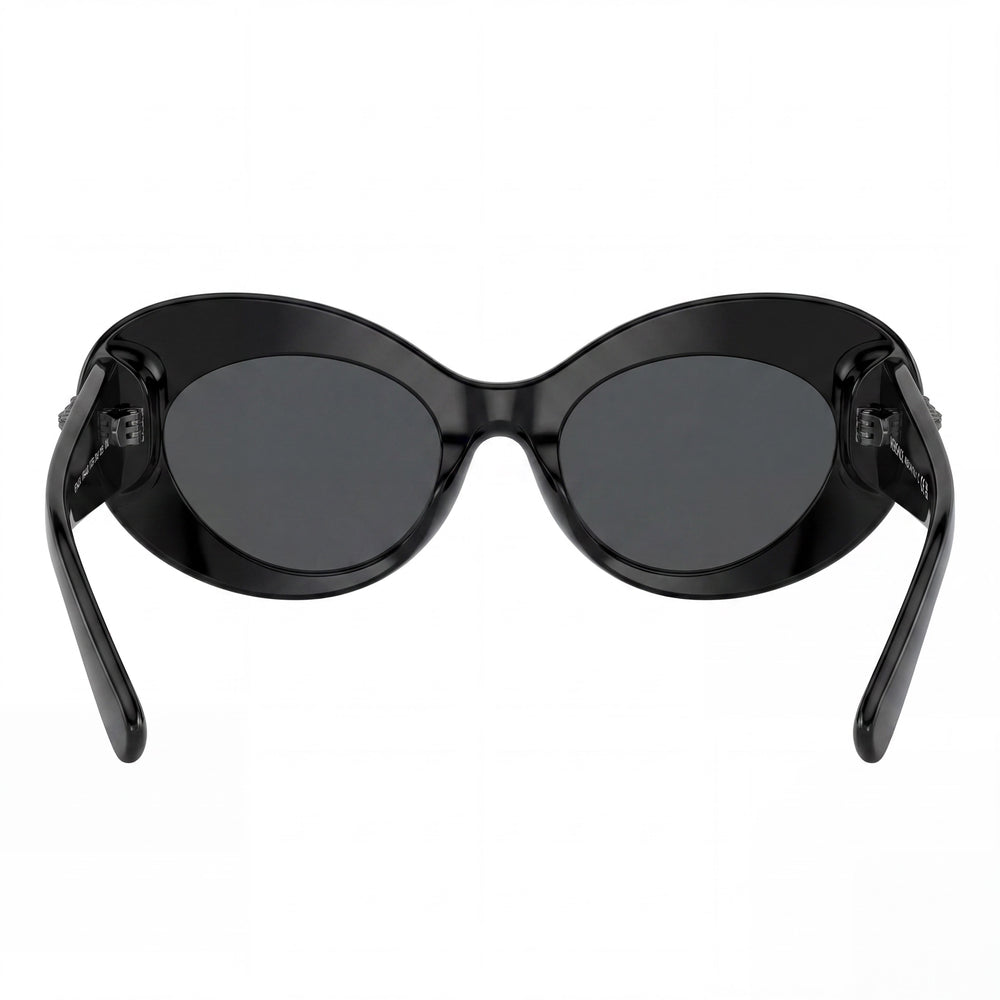 Versace Ve 4456u Oval Sunglasses Women — side view, Grey lens