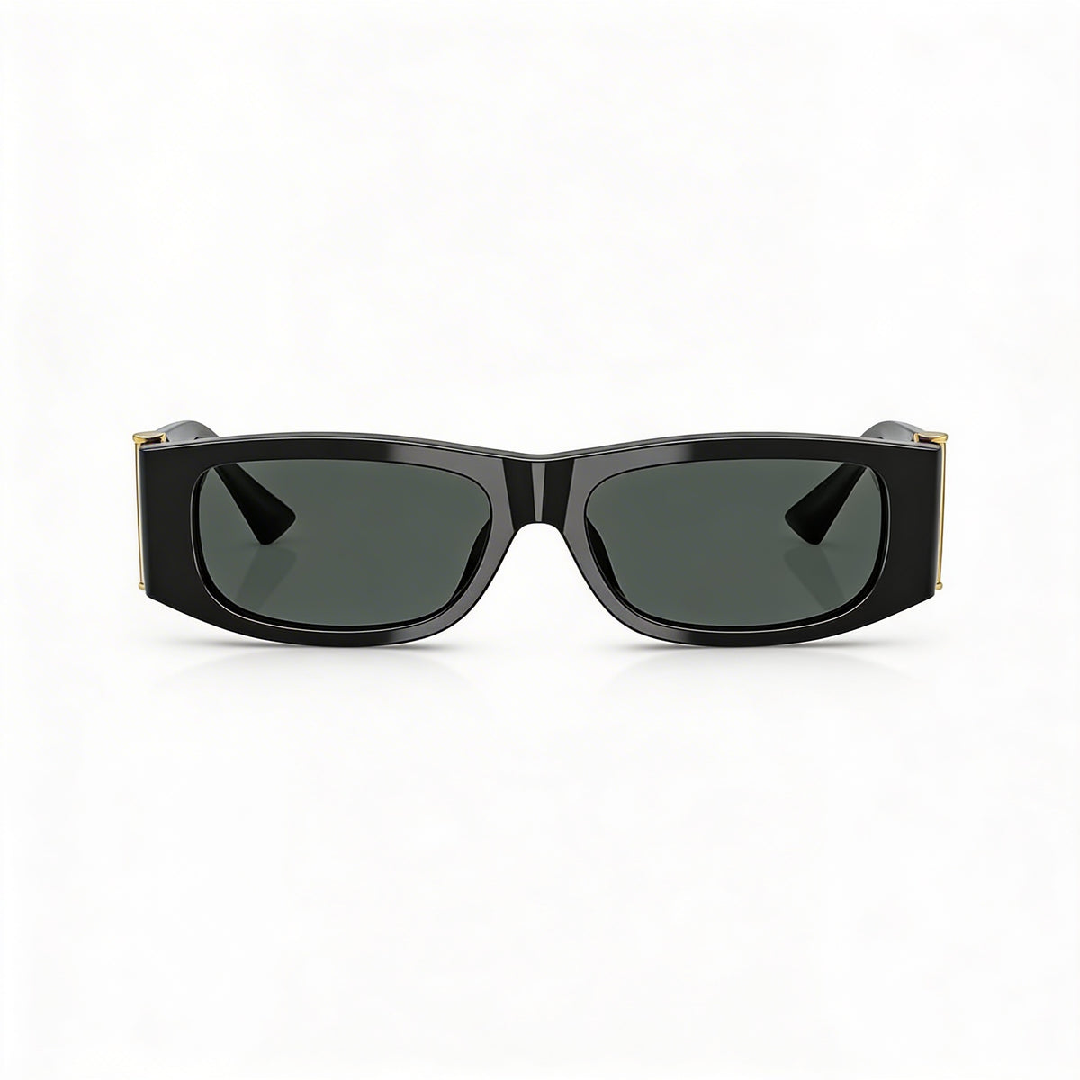 Gafas de sol rectangulares unisex Versace Ve 4476 U negras/gris oscuro, 55 mm, Photo 2