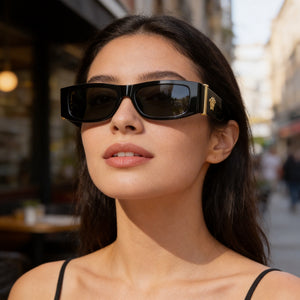 Versace Ve 4476 U Black Sunglasses Unisex — outdoor wear, Dark Grey Non-Polarized lens