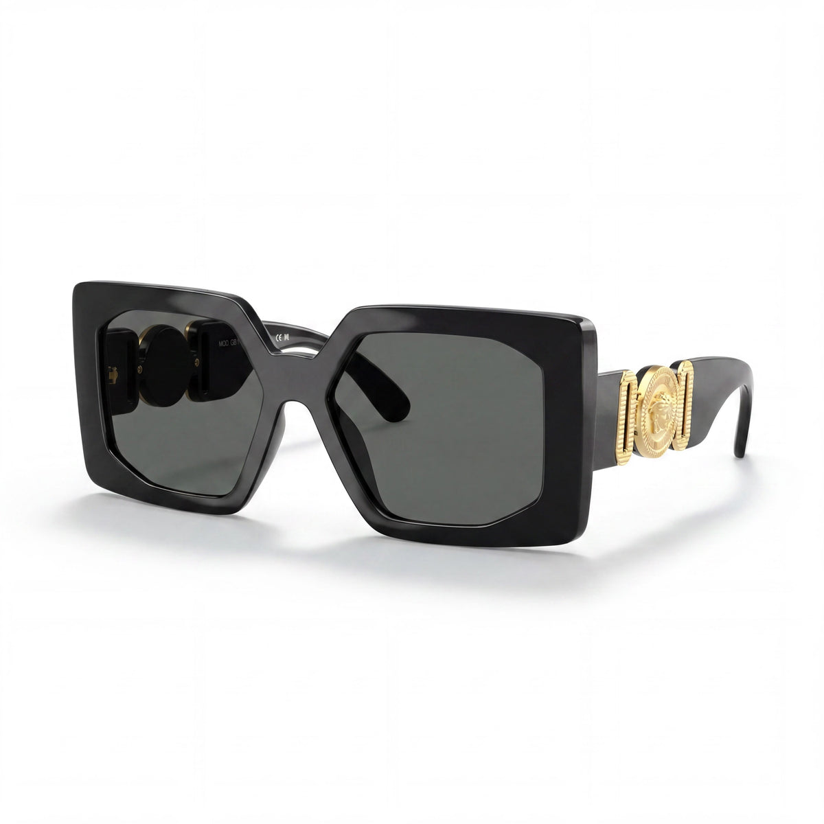 Versace Ve 4478 U Black Rectangle Sunglasses for Women, 55mm, Photo 1