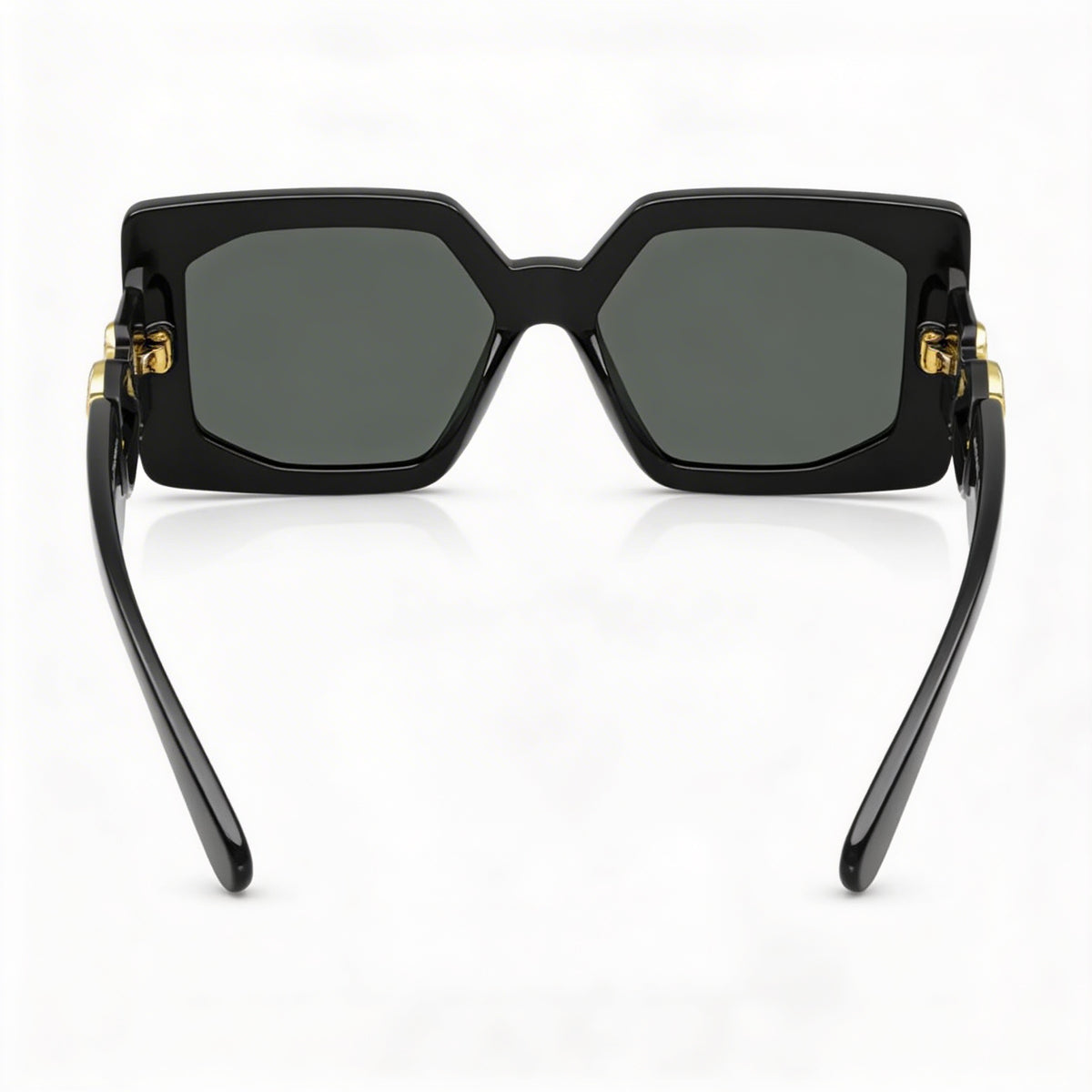 Versace Ve 4478 U Black Rectangle Sunglasses for Women, 55mm, Photo 3