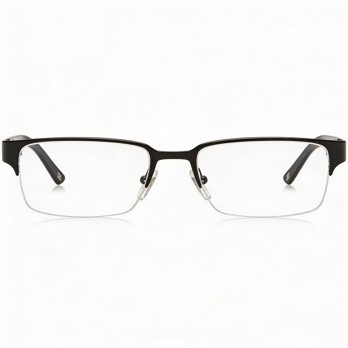 Versace VE1184 Matte Black Rectangle Eyeglasses for Women, Metal 53mm, Photo 2