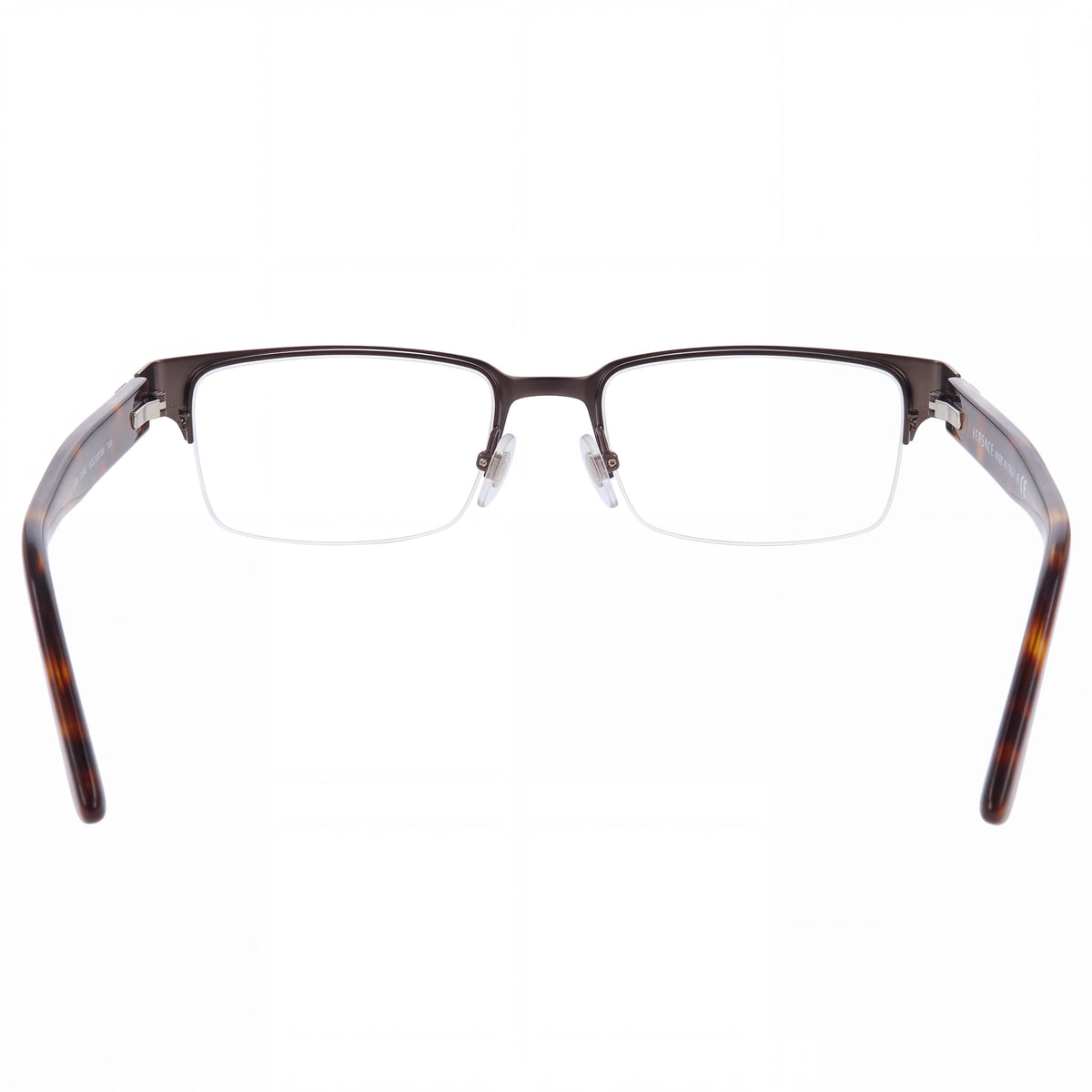 Versace VE1184 Brushed Brown Rectangle Eyeglasses Unisex, 53mm, Photo 3