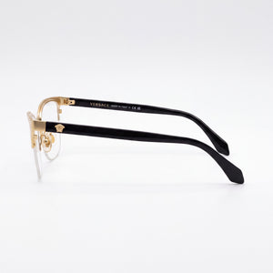 Versace VE1304 Cat Eye Eyeglasses for Women — front view, Metal