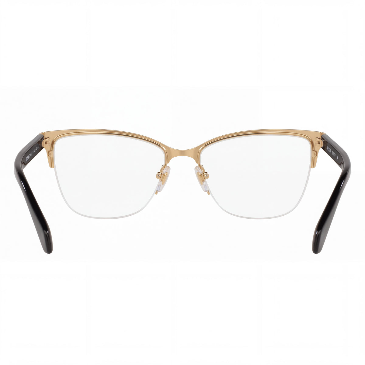 Gafas oftálmicas para mujer Versace VE1304 estilo ojo de gato, dorado/negro, 54 mm, Photo 3