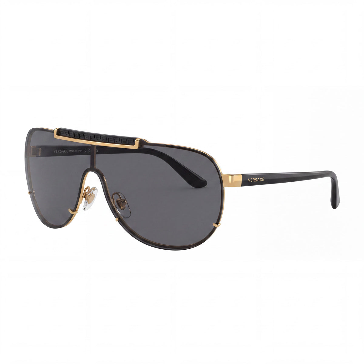 Gafas de sol tipo aviador Versace VE2140 para mujer, color negro, 40 mm, Photo 1