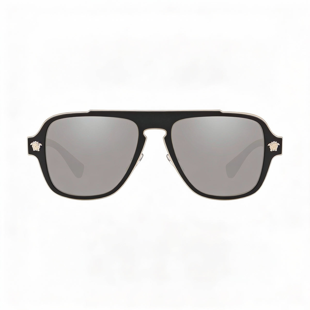 Gafas de sol polarizadas de aviador negras Versace VE2199 unisex, 56 mm, Photo 2