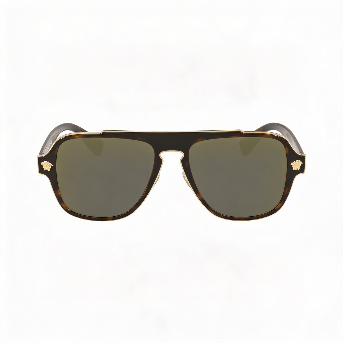 Versace VE2199 Havana Aviator Sunglasses for Men, 56mm, Photo 2