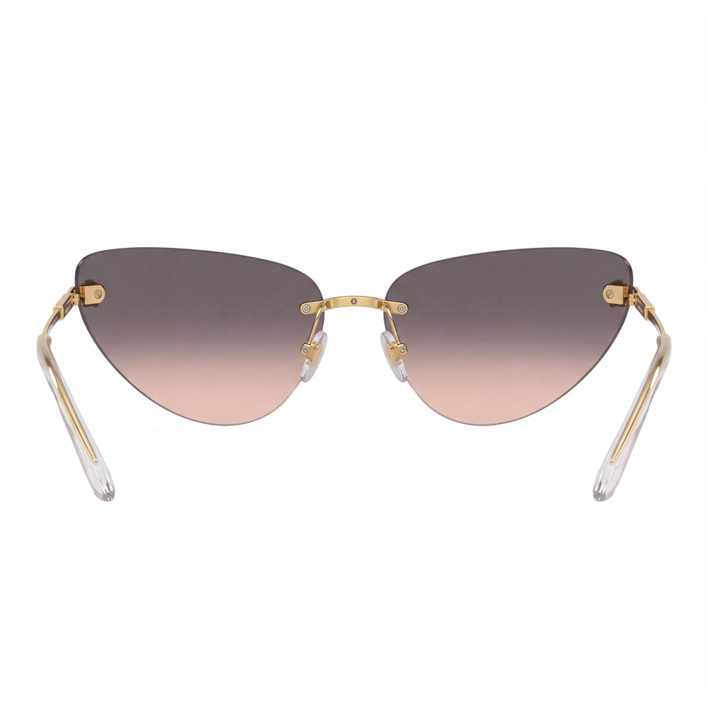 Versace VE2281 Cat Eye Sunglasses Unisex — side view, Non-Polarized Brown Mirror Silver lens