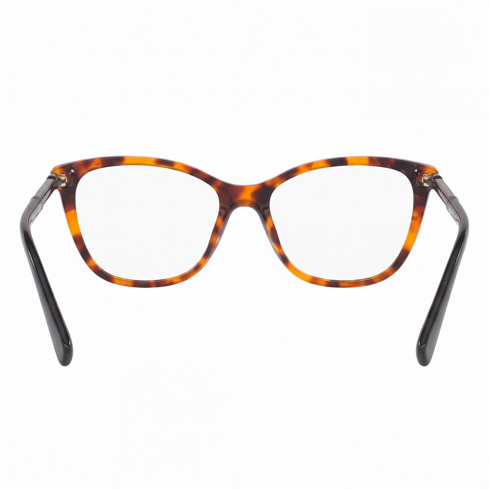 Versace Ve3248 Cat Eye Eyeglasses Unisex — side view, Havana Composite temples