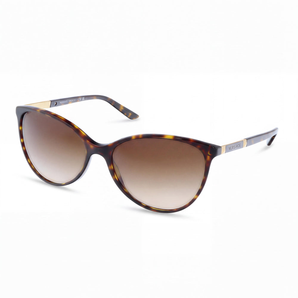 Versace Ve4260 108/13 Havana Cat Eye Sunglasses for Women, Brown Gradient lens