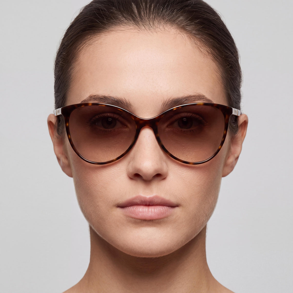 Gafas de sol Versace Ve4260 108/13 estilo ojo de gato para mujer, armazón marrón habana, lentes degradados marrones, 58 mm, 100% UV, Photo 3