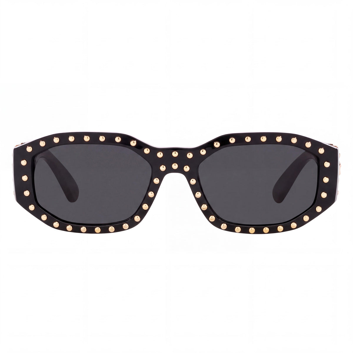 Gafas de sol Versace Ve4361 para mujer, montura de plástico negra y dorada, cristales grises con protección UV, 53-18-140 mm, Photo 2