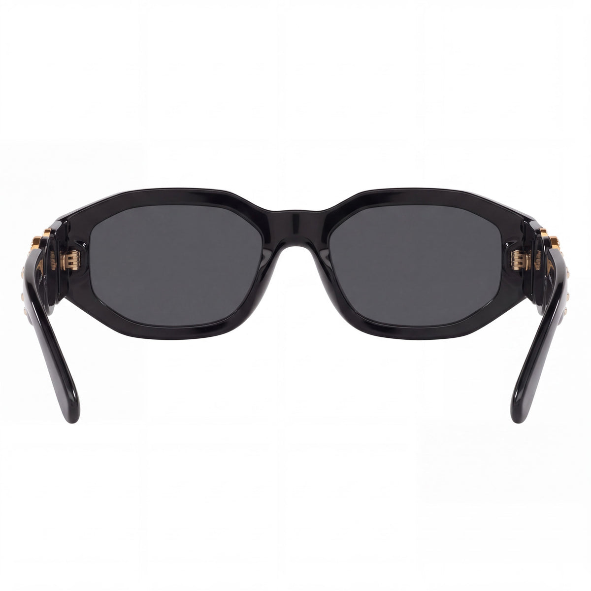 Gafas de sol Versace Ve4361 para mujer, montura de plástico negra y dorada, cristales grises con protección UV, 53-18-140 mm, Photo 4