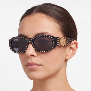 Versace Ve4361 Black Sunglasses Women — lifestyle wear, poolside lounging and summer resorts