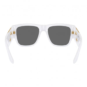 Versace Ve 4403 Rectangle Sunglasses Unisex — side view, Non-Polarized Dark Grey lens