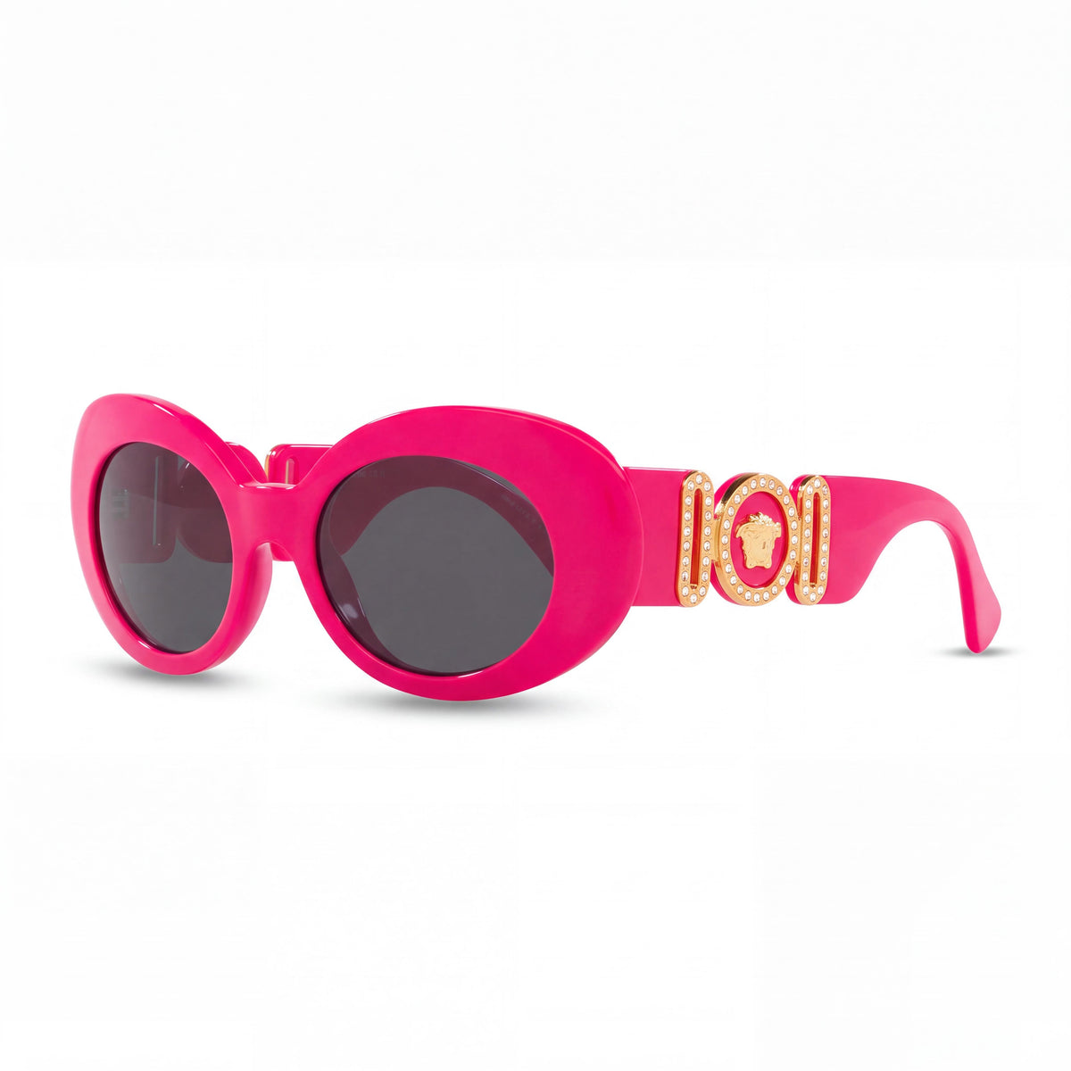 Versace VE4426BU Fuchsia/Dark Grey Oval Sunglasses Unisex, 54mm, Photo 1