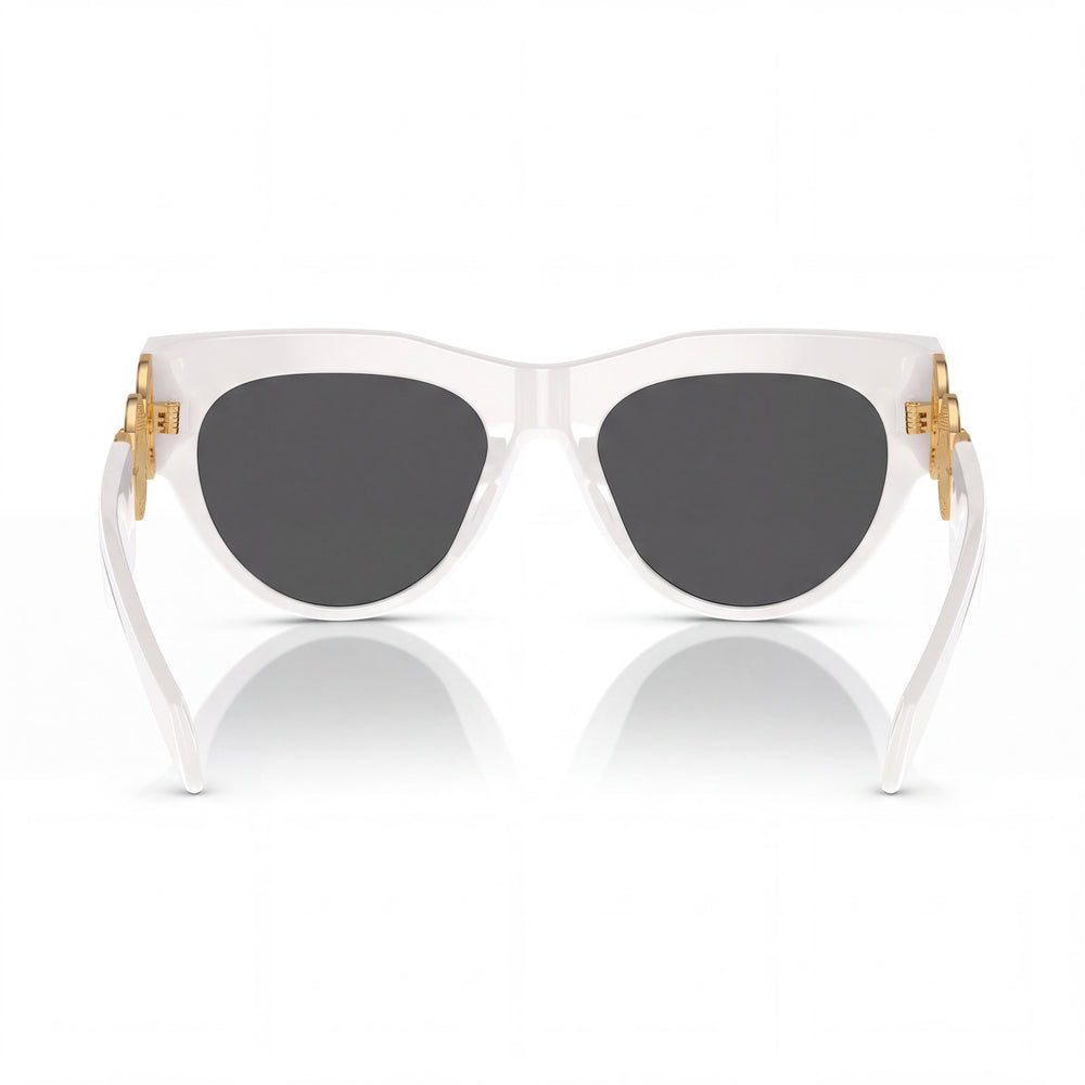 Versace Ve 4440u Cat Eye Sunglasses Women — side view, Non-Polarized Dark Grey lens