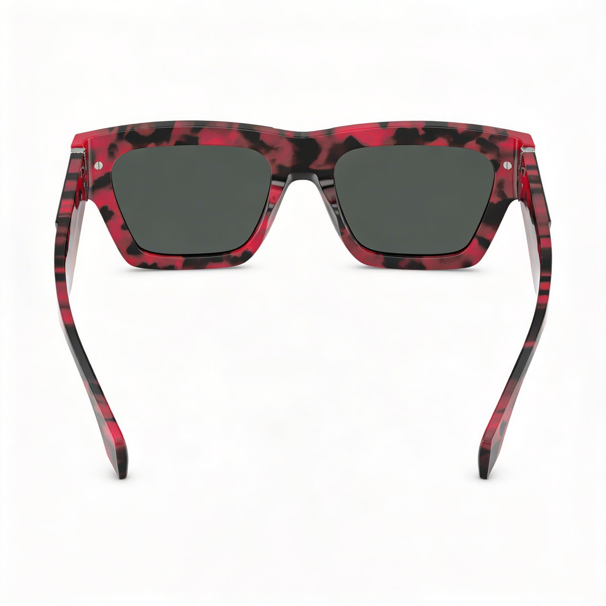 Gafas de sol rectangulares para hombre Versace Ve4464f en negro y habana rojo, 55 mm, Photo 3