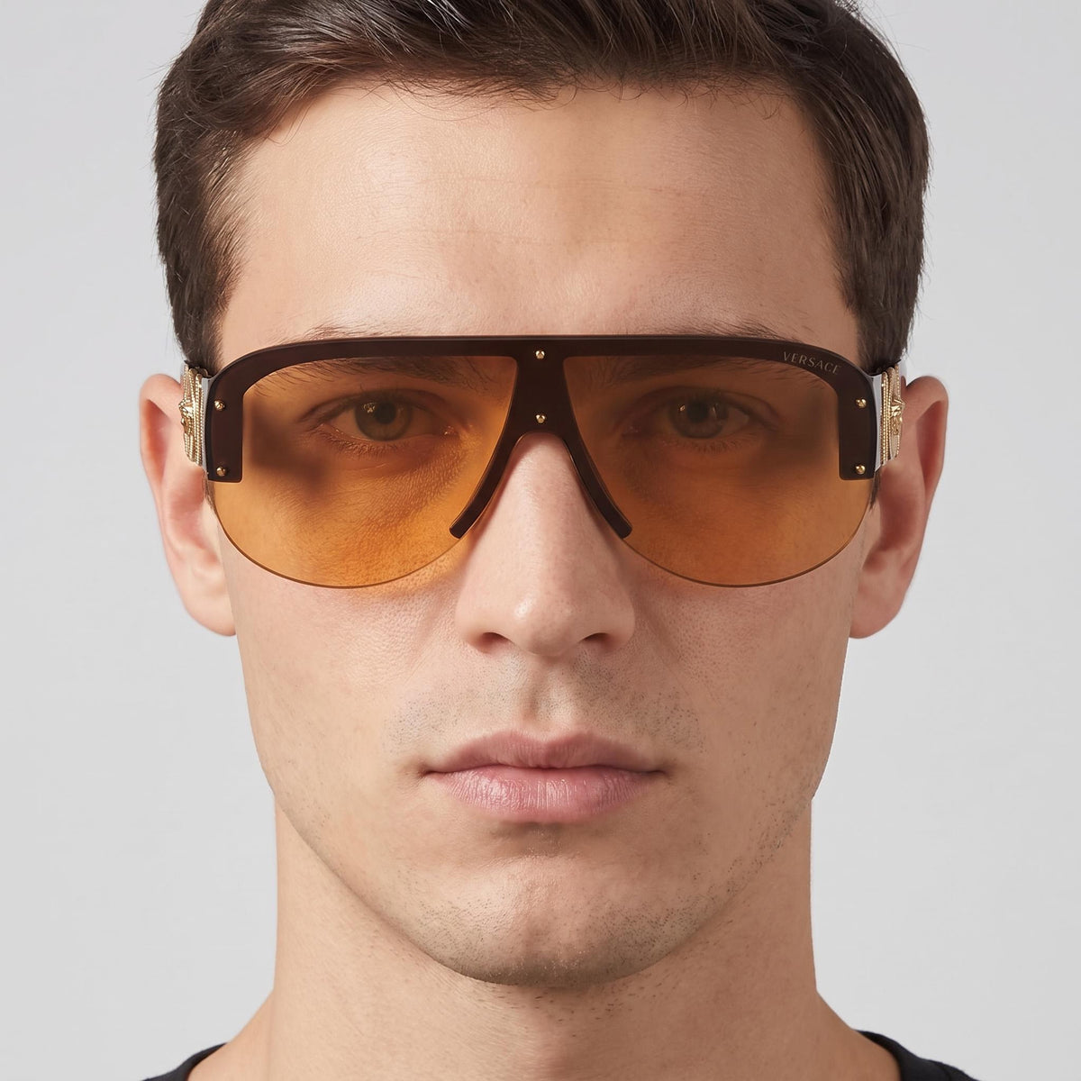 Versace Wayfarers Black Sunglasses Unisex, 48mm, Photo 5