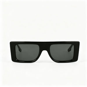 Victoria Beckham Rectangle Sunglasses Women — side view, Non-Polarized Black lens