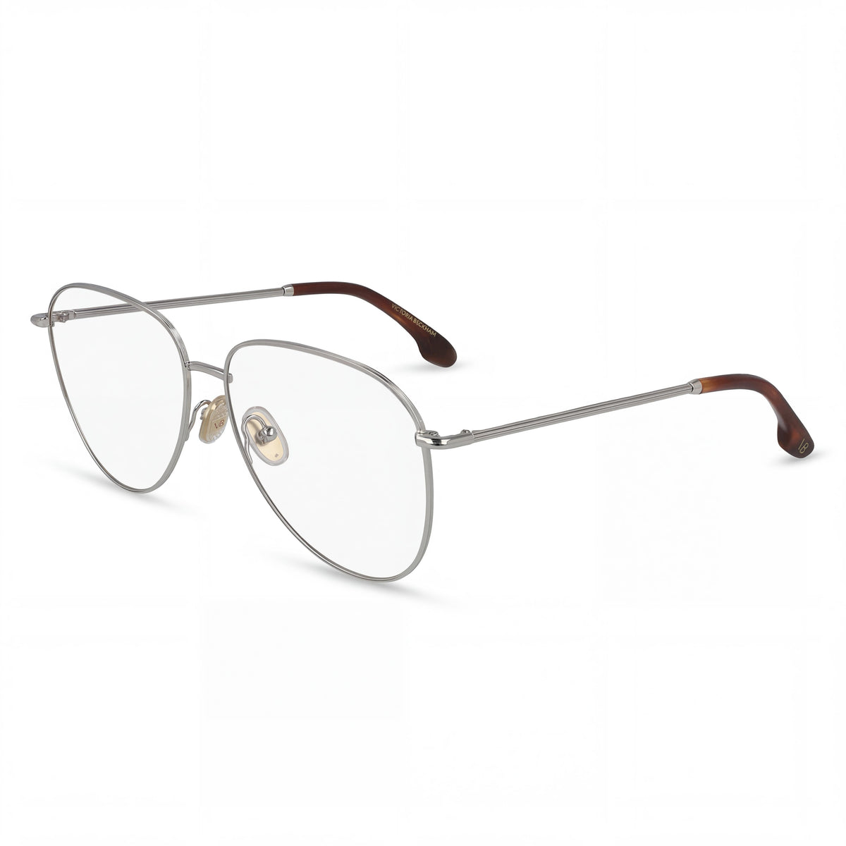 Gafas graduadas unisex Victoria Beckham VB2116 aviador plateadas, 57 mm, Photo 1