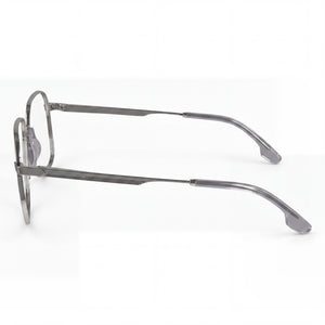 Victoria Beckham VB2134 Rectangle Eyeglasses Women — side view, Silver Metal temples