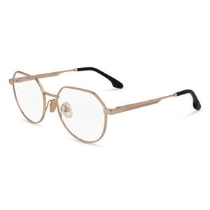 Victoria Beckham VB2135 Gold Geometric Eyeglasses for Women, frame front view