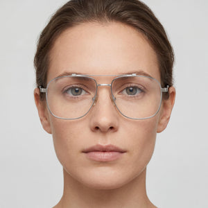 Victoria Beckham Vb2138 Aviator Eyeglasses for Women — interior view, demo lenses