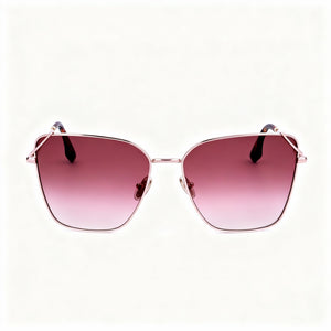 Victoria Beckham VB228S Aviator Sunglasses Unisex — front view, Alloy Steel frame