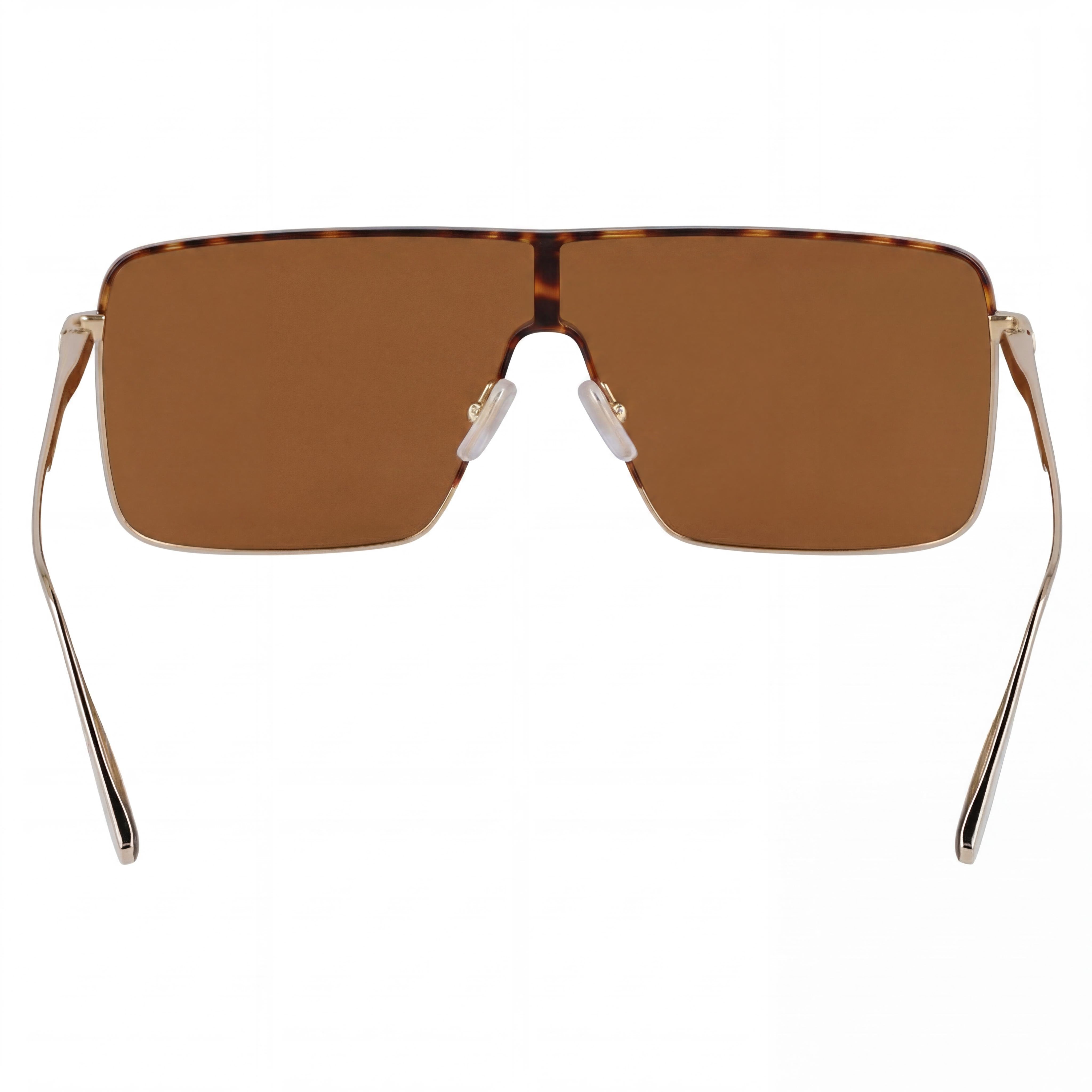 Gafas de sol Victoria Beckham VB238S unisex con protección metálica, lentes de policarbonato no polarizadas, color caramelo dorado, 58 mm, Photo 4