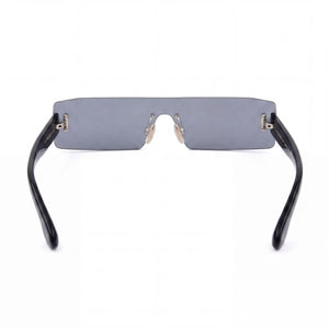 Victoria Beckham Vb241s Shield Sunglasses Unisex — side view, Non-Polarized Silver Flash lens