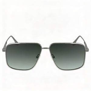 Victoria Beckham VB243S Square Sunglasses for Women — front view, Metal frame