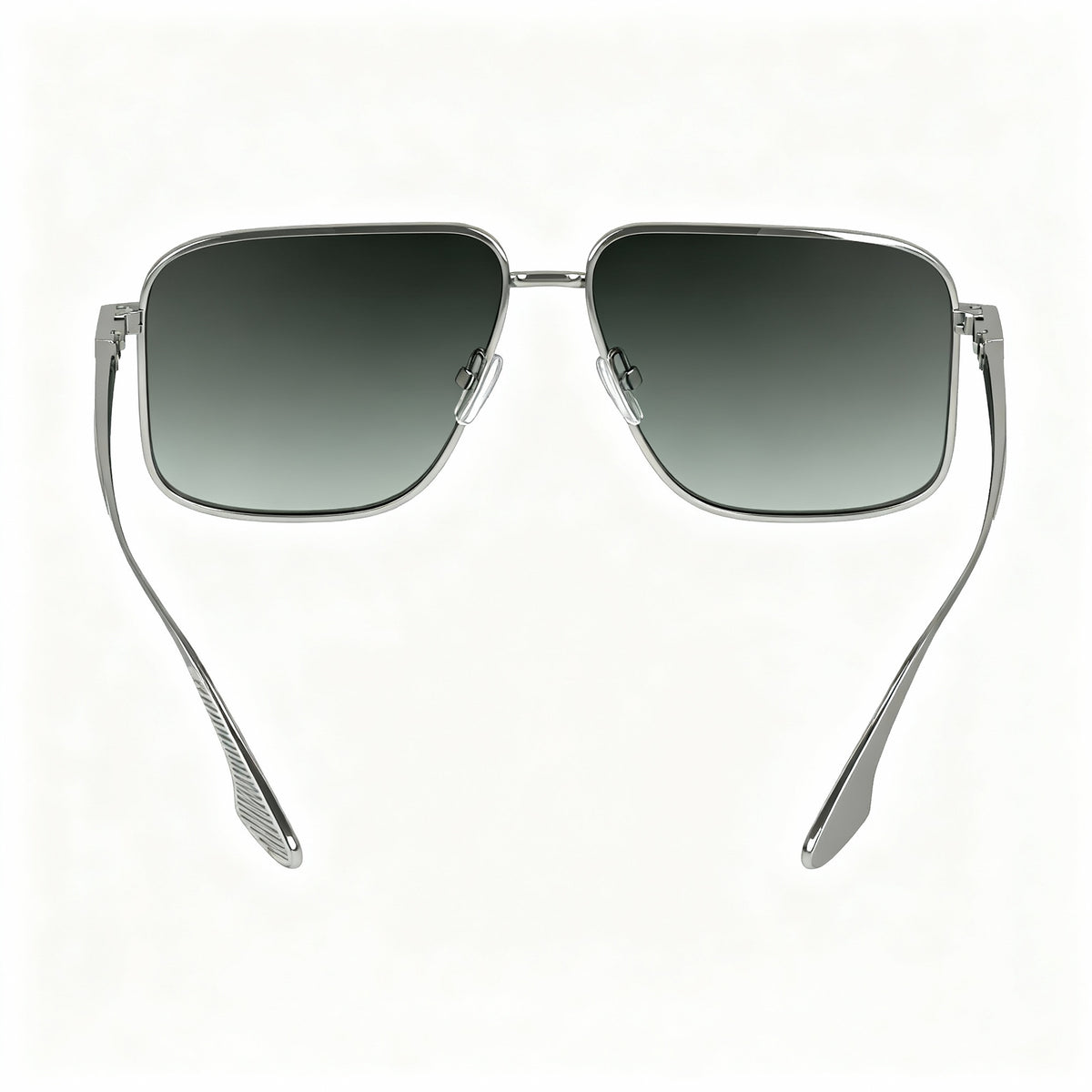 Gafas de sol cuadradas Victoria Beckham VB243S plateadas y verdes para mujer, 57 mm, Photo 4