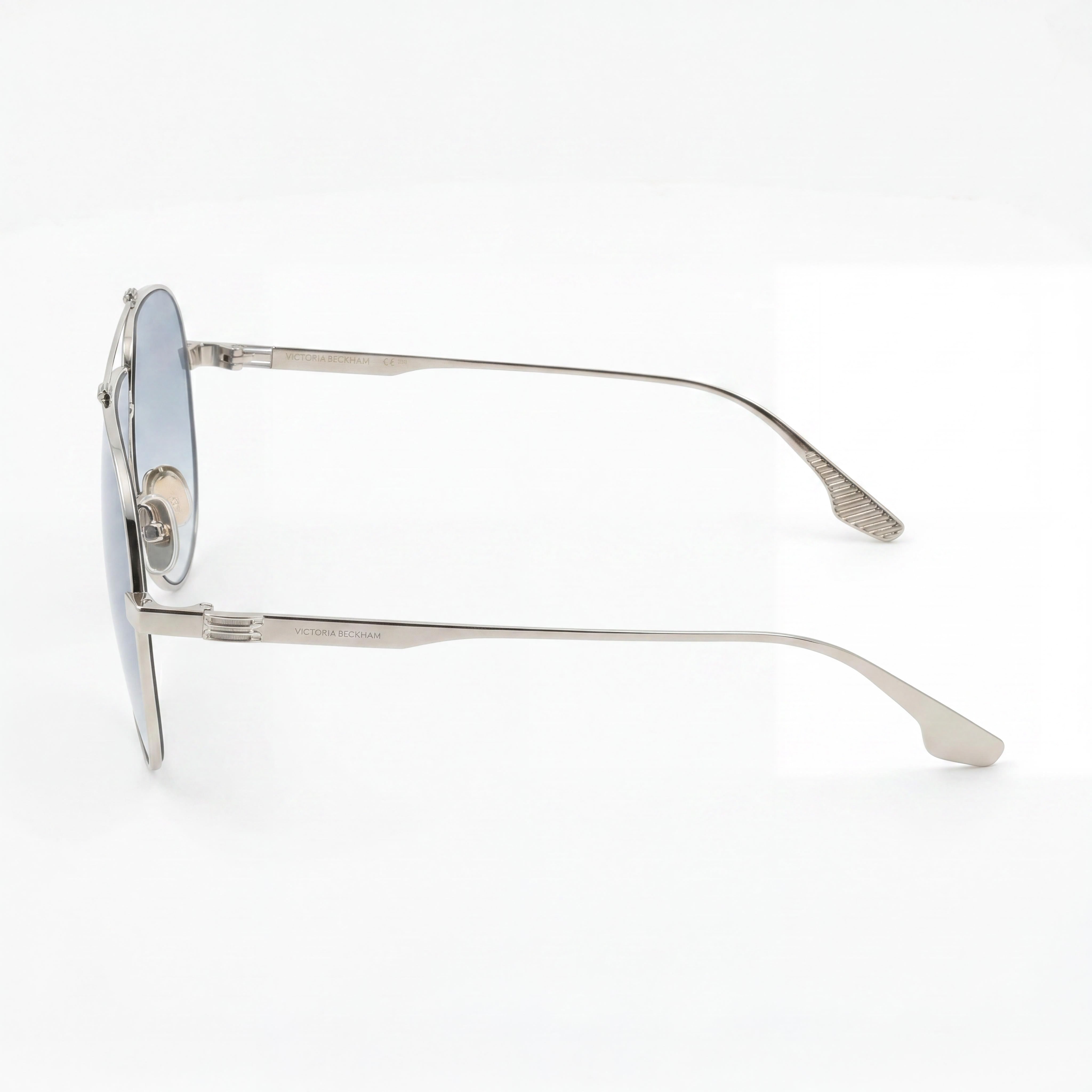 Gafas de sol de aviador plateadas Victoria Beckham Vb248s para mujer, 63 mm, Photo 2