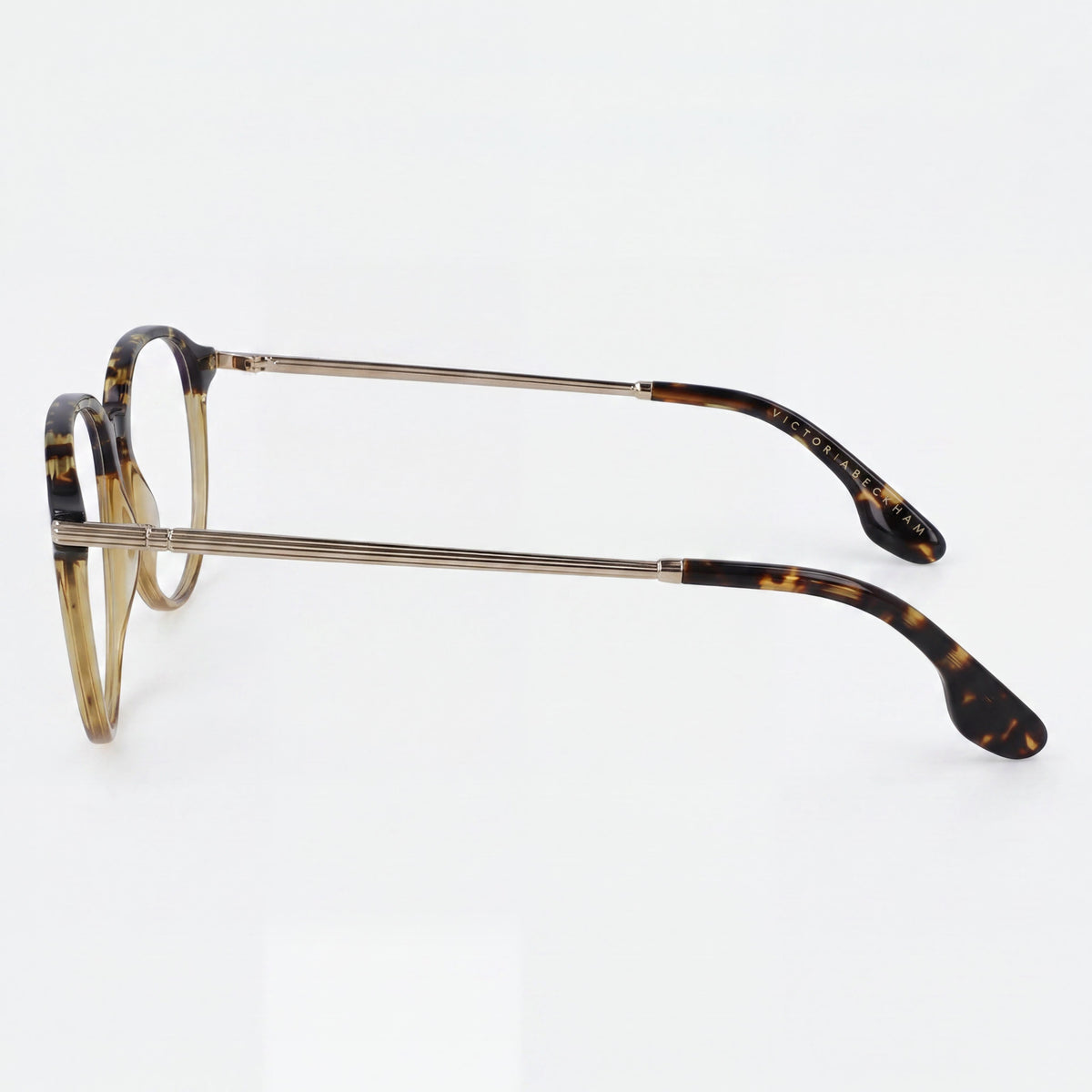 Gafas graduadas ovaladas Victoria Beckham VB2606 Amber Tortoise para hombre, 57 mm, Photo 2