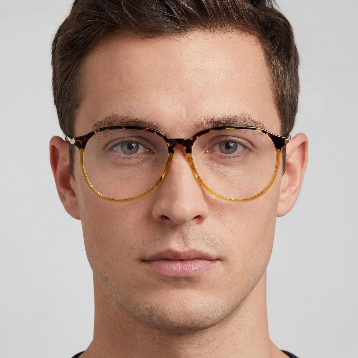 Gafas graduadas ovaladas Victoria Beckham VB2606 Amber Tortoise para hombre, 57 mm, Photo 4