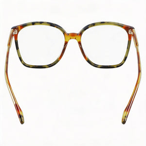 Victoria Beckham Vb2615 Square Eyeglasses Women — side view, Havana Metal temples