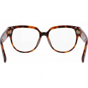 Victoria Beckham VB2617 Cat Eye Eyeglasses Unisex — side view, Havana Acetate temples