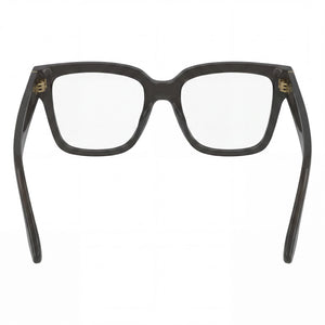 Victoria Beckham VB2659 Cat Eye Eyeglasses Men — side view, Gray Acetate temples