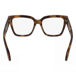 Victoria Beckham VB2659 Cat Eye Eyeglasses Men — side view, Havana Acetate temples