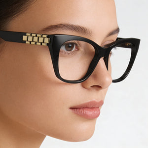 Victoria Beckham VB2662 Cat Eye Eyeglasses for Women — interior view, Polycarbonate demo lenses