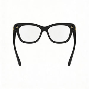 Victoria Beckham VB2662 Cat Eye Eyeglasses Women — side view, Black Acetate temples