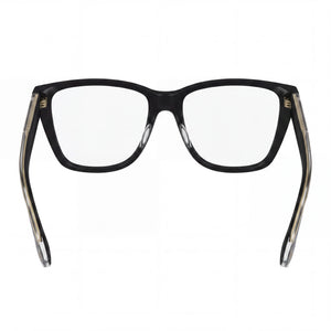 Victoria Beckham VB2664 Cat Eye Eyeglasses Men — side view, Black Acetate temples