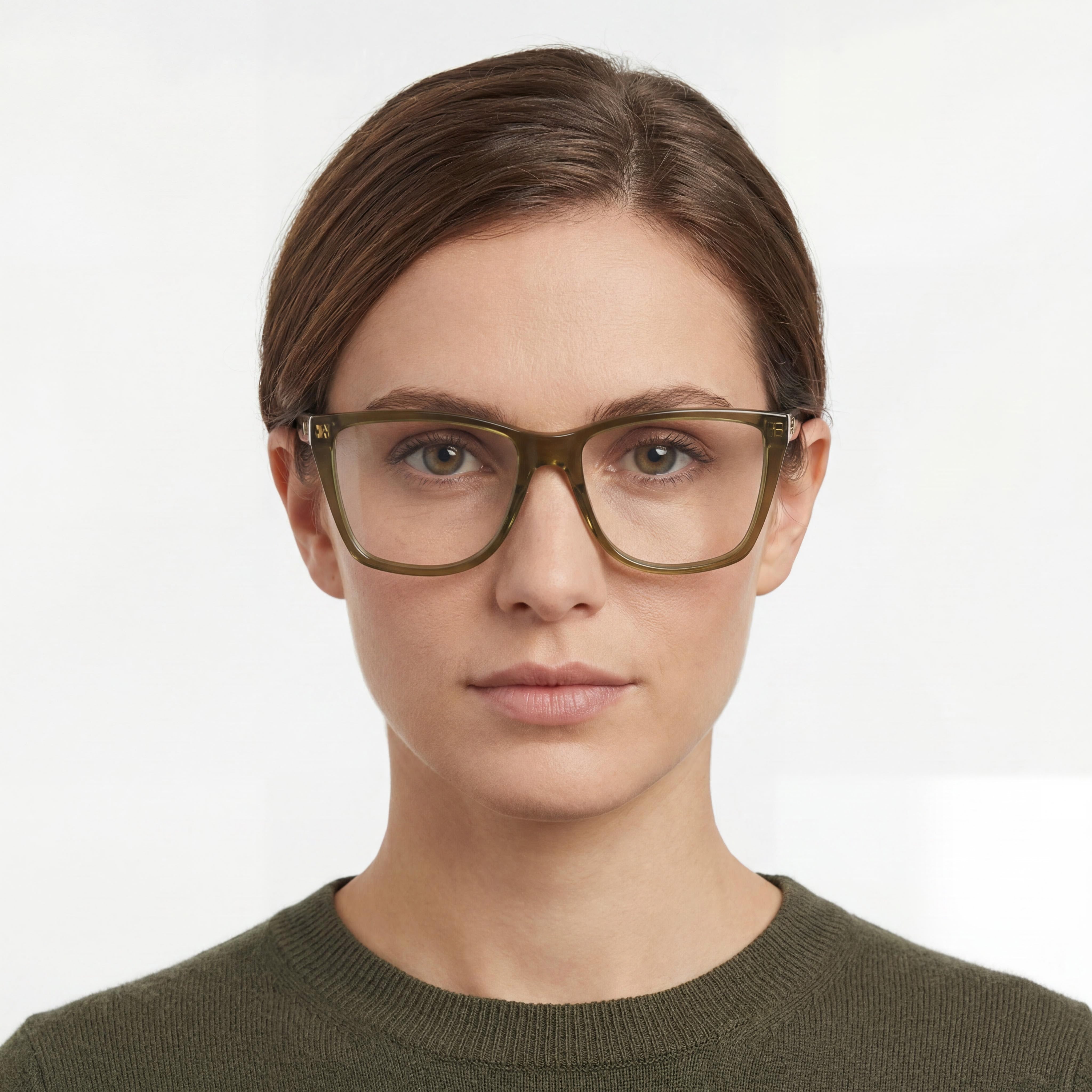 Victoria Beckham VB2664 Olive Green Rectangle Eyeglasses for Women, Photo 3