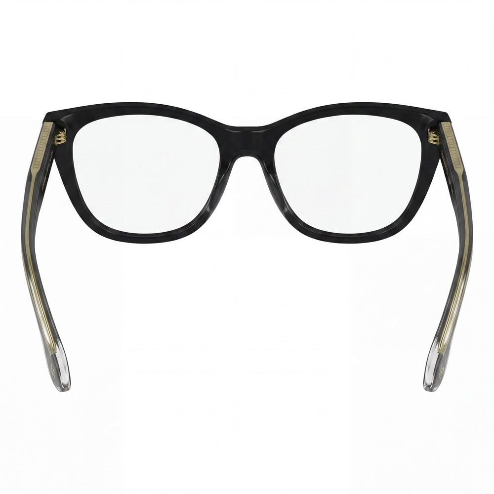 Victoria Beckham VB2665 Cat Eye Eyeglasses Women — side view, Black Acetate temples