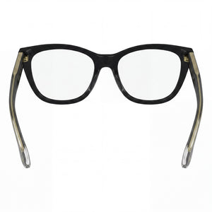 Victoria Beckham VB2665 Cat Eye Eyeglasses Women — side view, Black Acetate temples