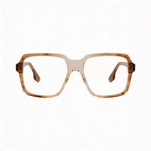 Victoria Beckham Vb2668 Square Eyeglasses for Women — front view, Clear Demo lenses