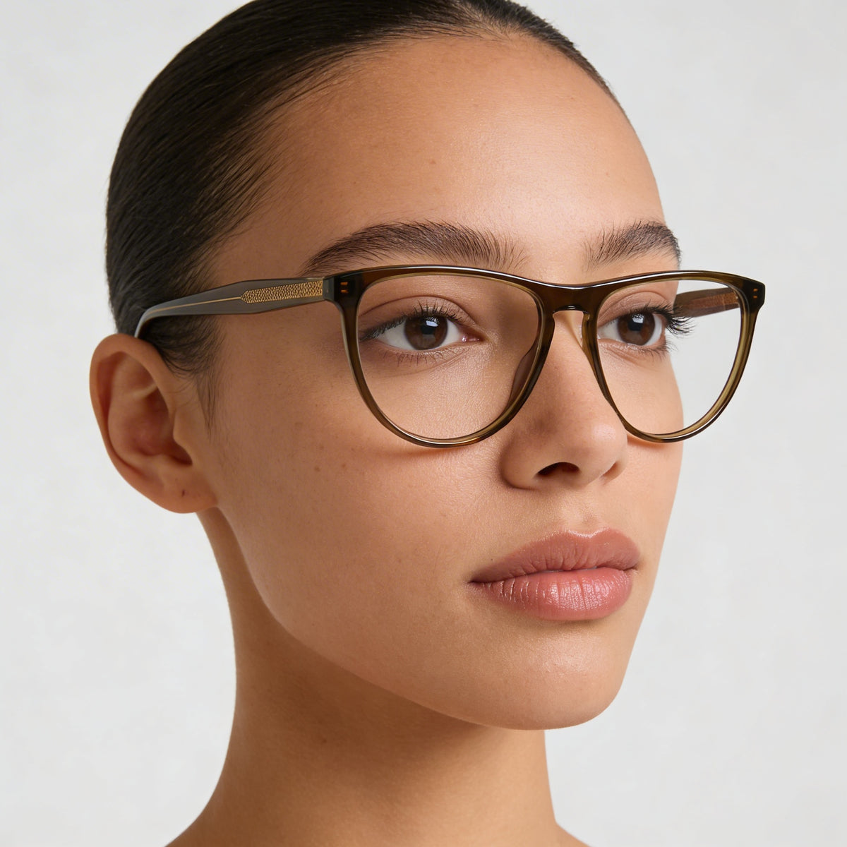 Victoria Beckham Vb2672 Khaki Cat Eye Eyeglasses for Women, 56mm, Photo 4